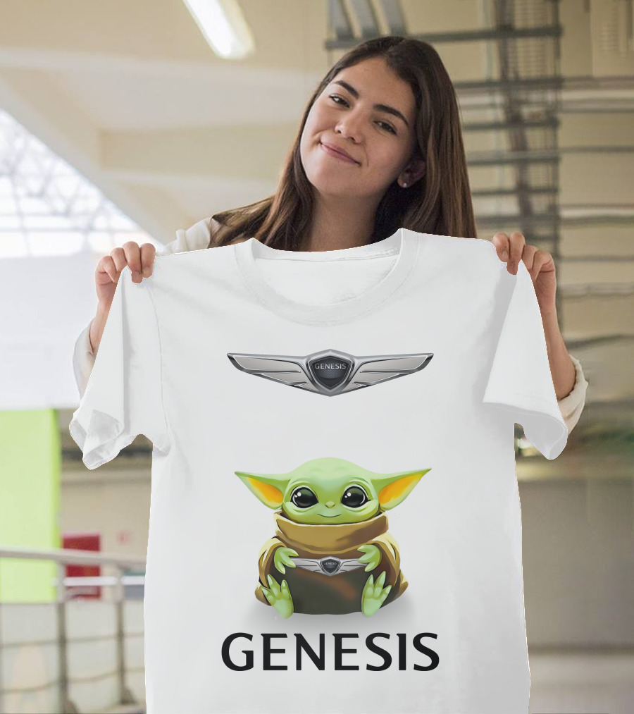 Genesis Logo Grogu Hug T-Shirt