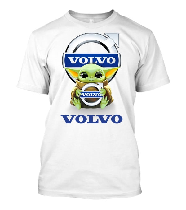 Volvo Logo Grogu Hugging Car T-Shirt