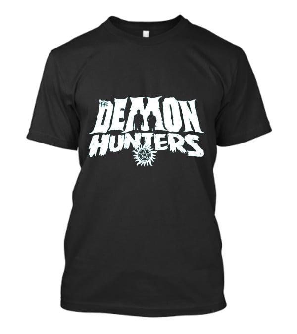 The Demon Hunters Silhouette Sun Symbol B&W T-Shirt