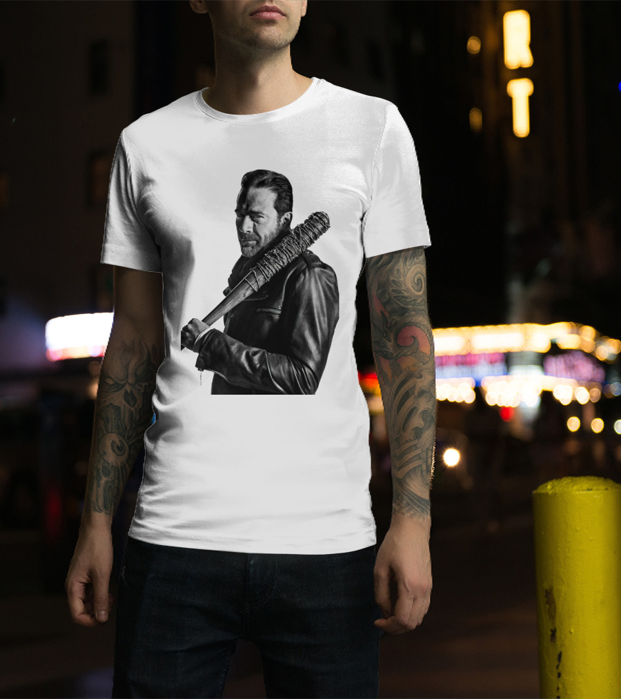 Jeff Negan Walking Dead Lucille Bat Iconic Image T-Shirt