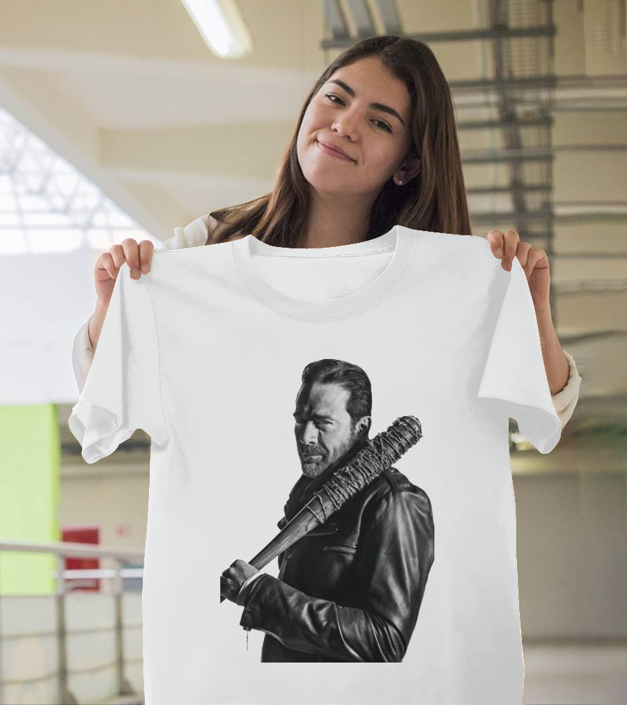Jeff Negan Walking Dead Lucille Bat Iconic Image T-Shirt