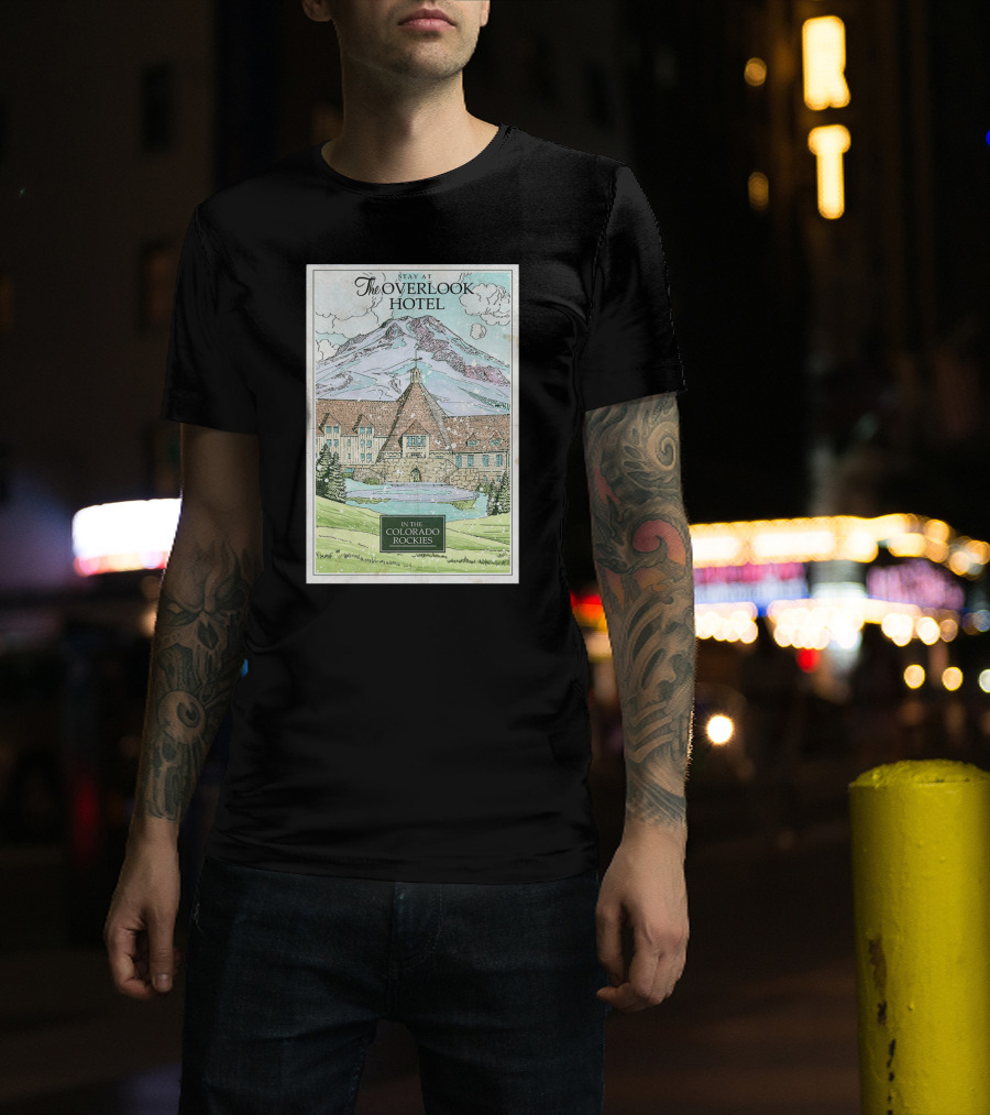 Stay At The Overlook Hotel In The Colorado Rockies Snowy Mountain T-Shirt