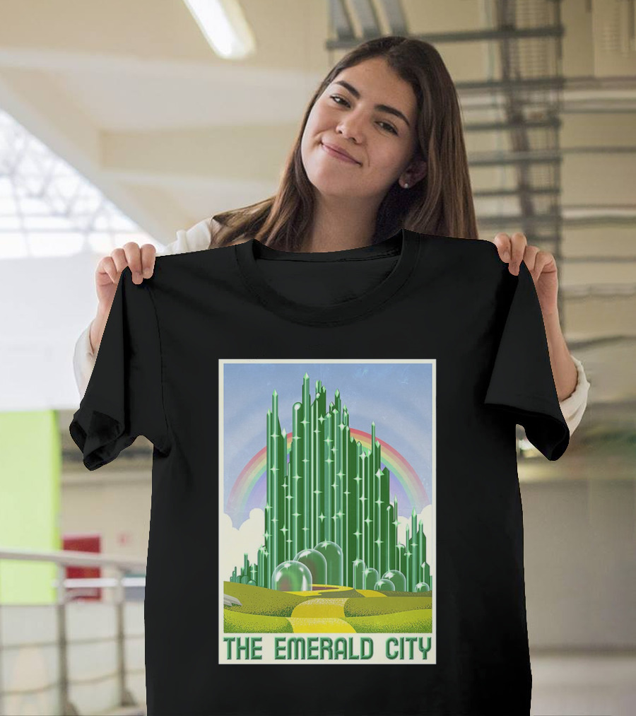 The Emerald City Landmarks Rainbow Road Journey T-Shirt