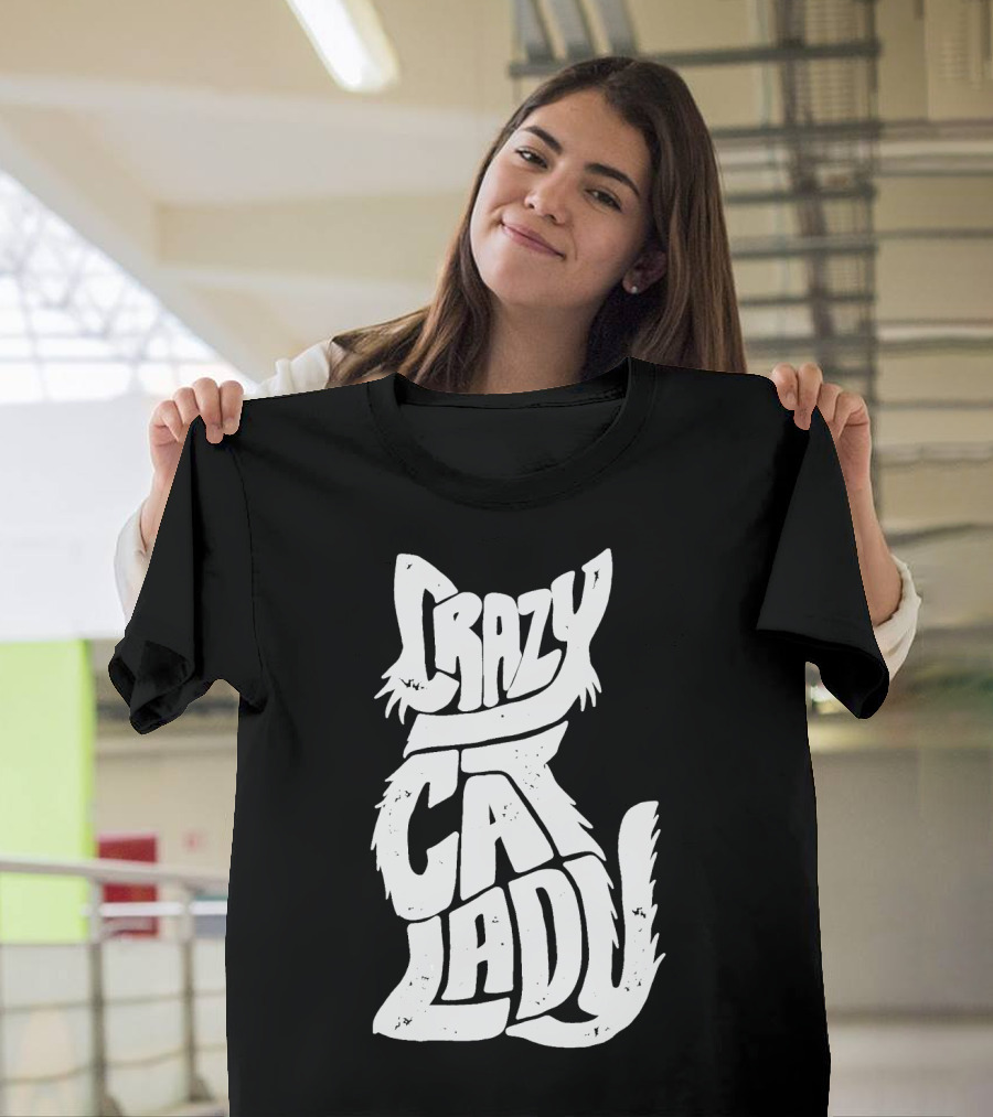 Crazy Cat Lady Kitty Kitten Funny Cats Meme T-Shirt
