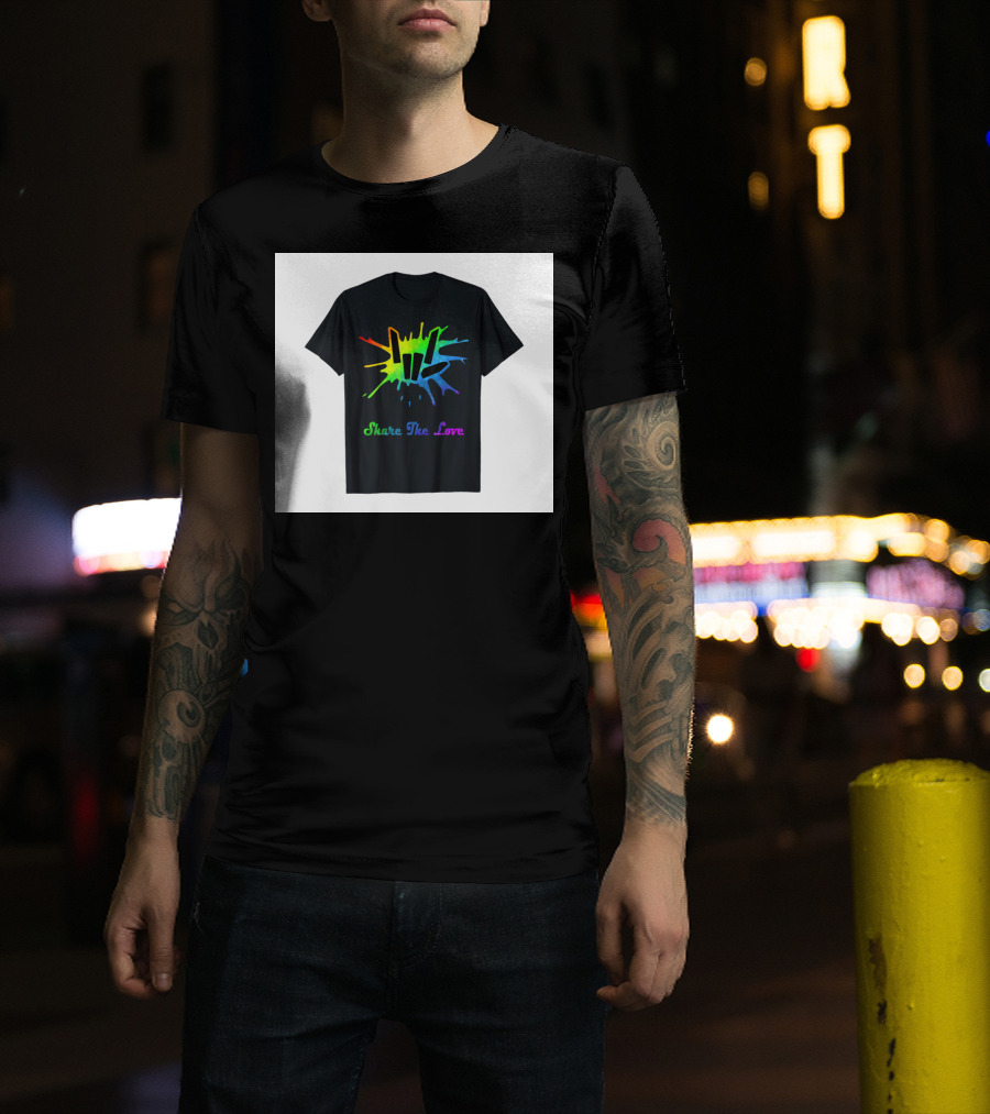 Share The Love Colorful Splash T-Shirt