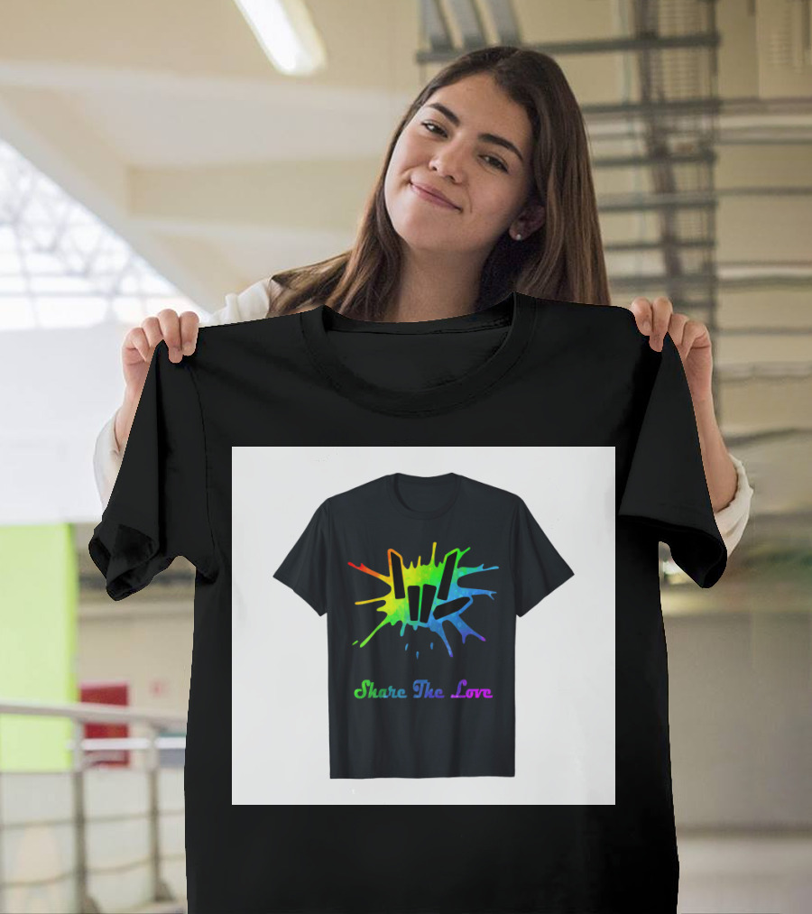 Share The Love Colorful Splash T-Shirt