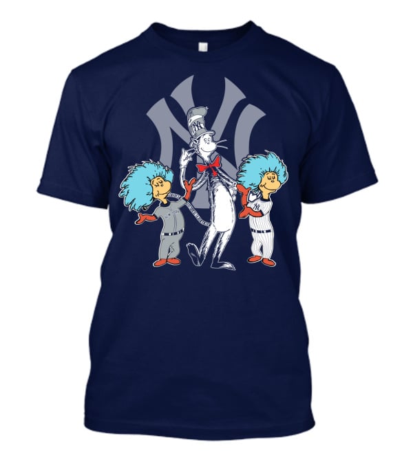 Yankees Cat In The Hat And Thing 1 Thing 2 T-Shirt
