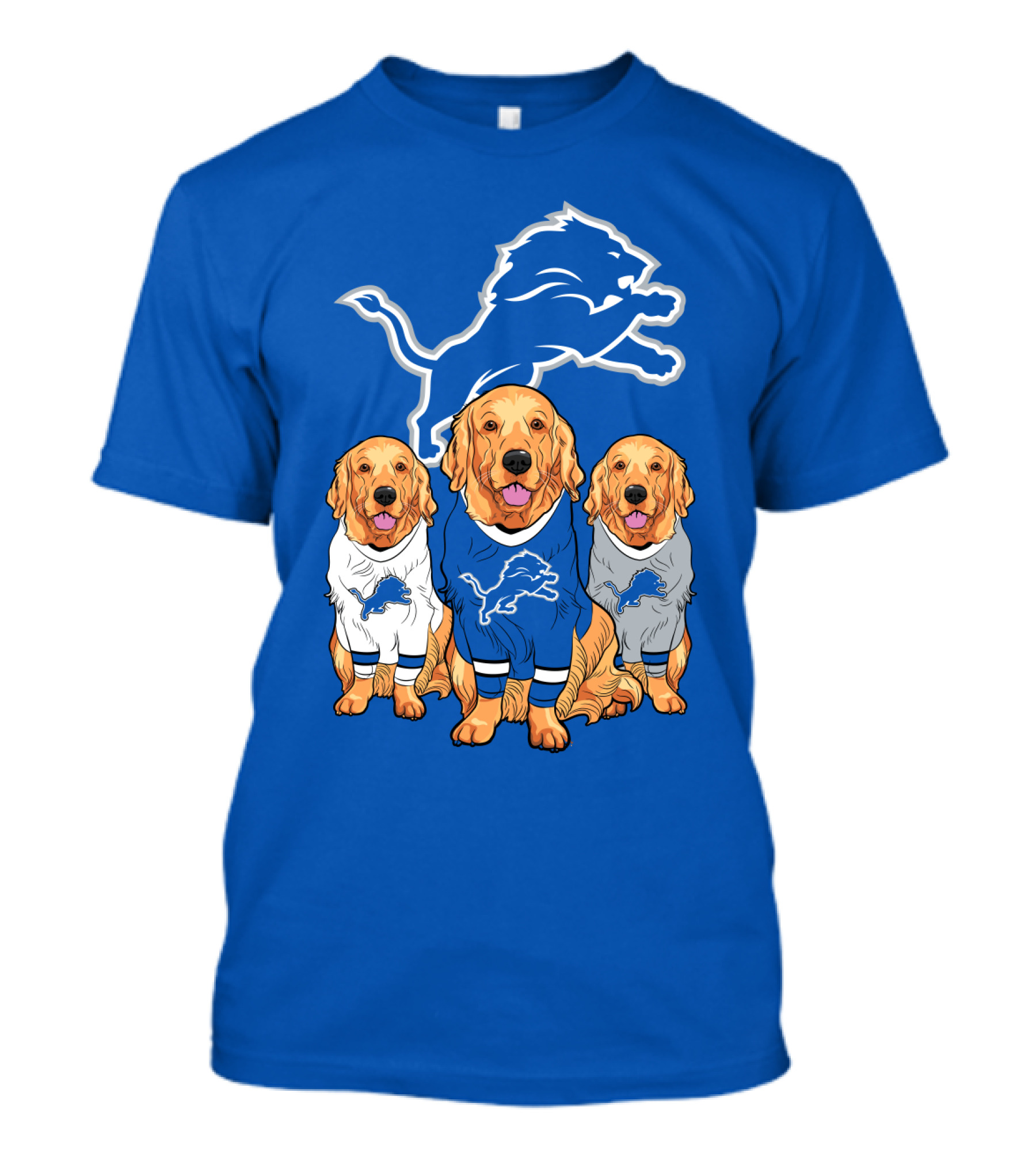 Detroit Lions Golden Retrievers T-Shirt