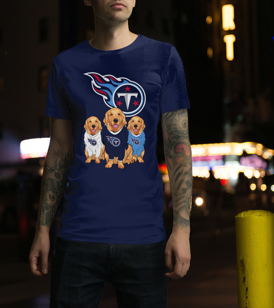 Tennessee Titans Golden Retrievers T-Shirt
