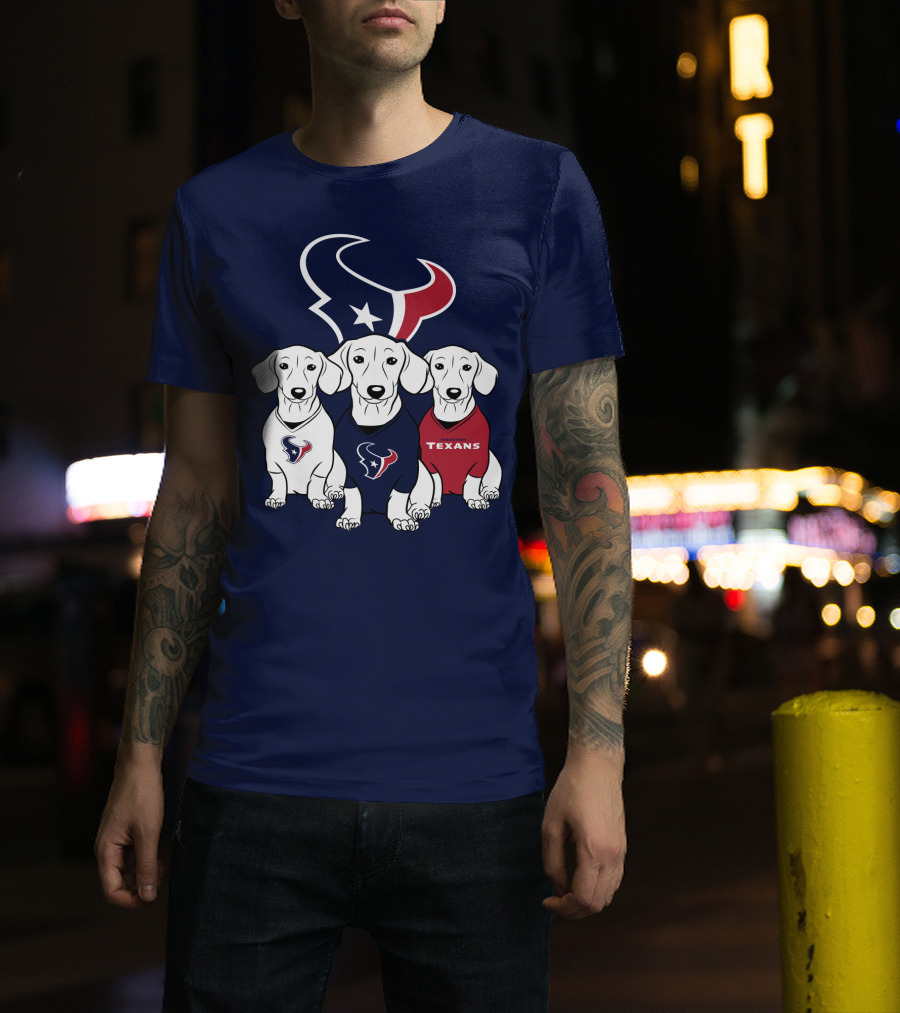 Houston Texans Dachshund  T-Shirt