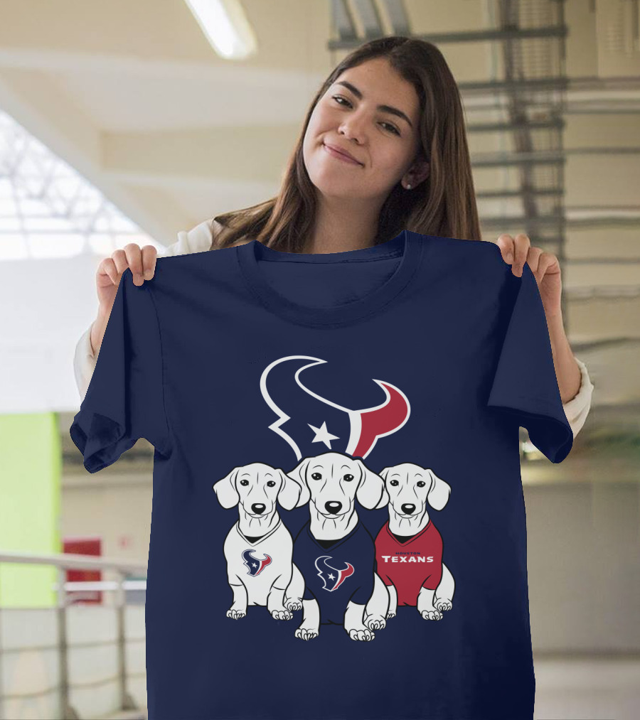 Houston Texans Dachshund  T-Shirt