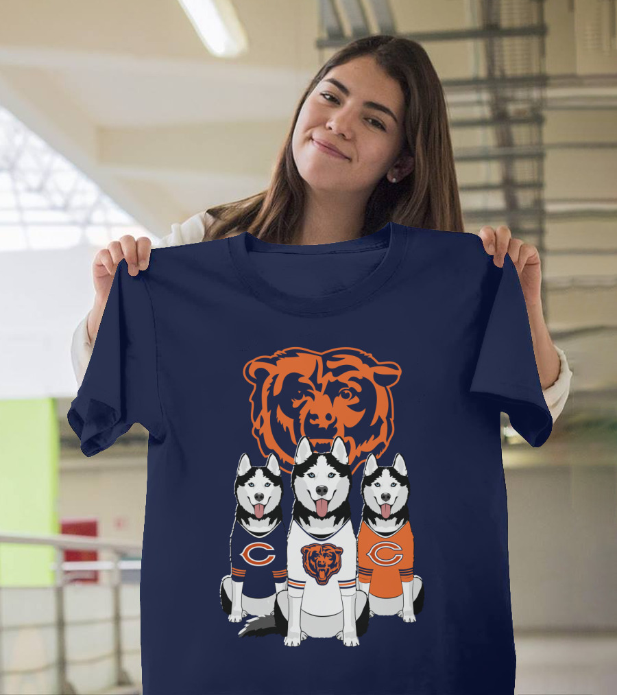 Chicago Bears Triple Husky Fan Gear T-Shirt