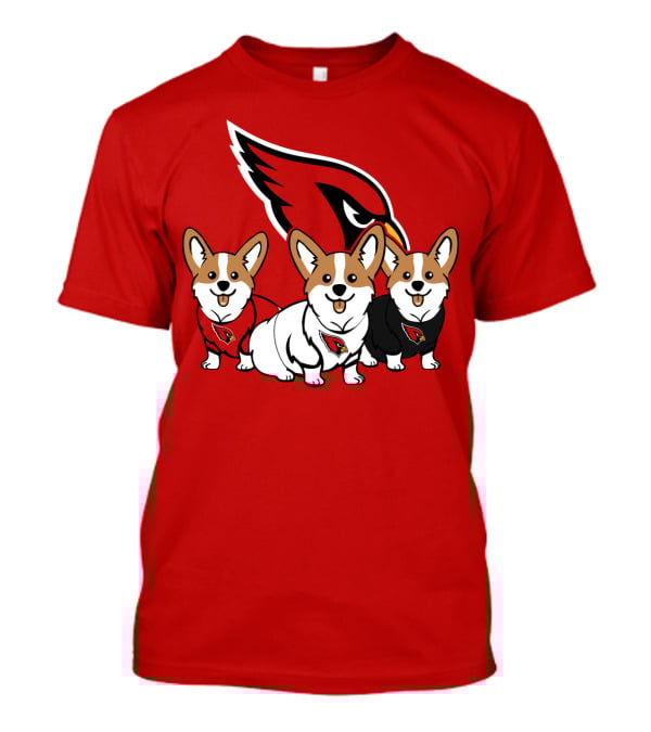 Arizona Cardinals Corgi Trio T-Shirt
