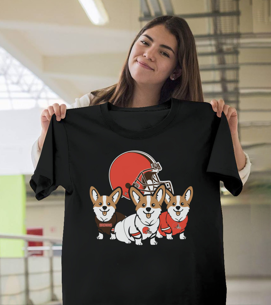 Cleveland Browns Corgi T-Shirt