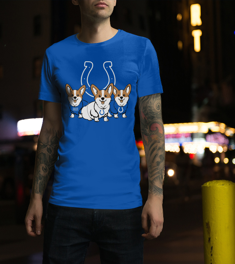 Indianapolis Colts Corgi T-Shirt