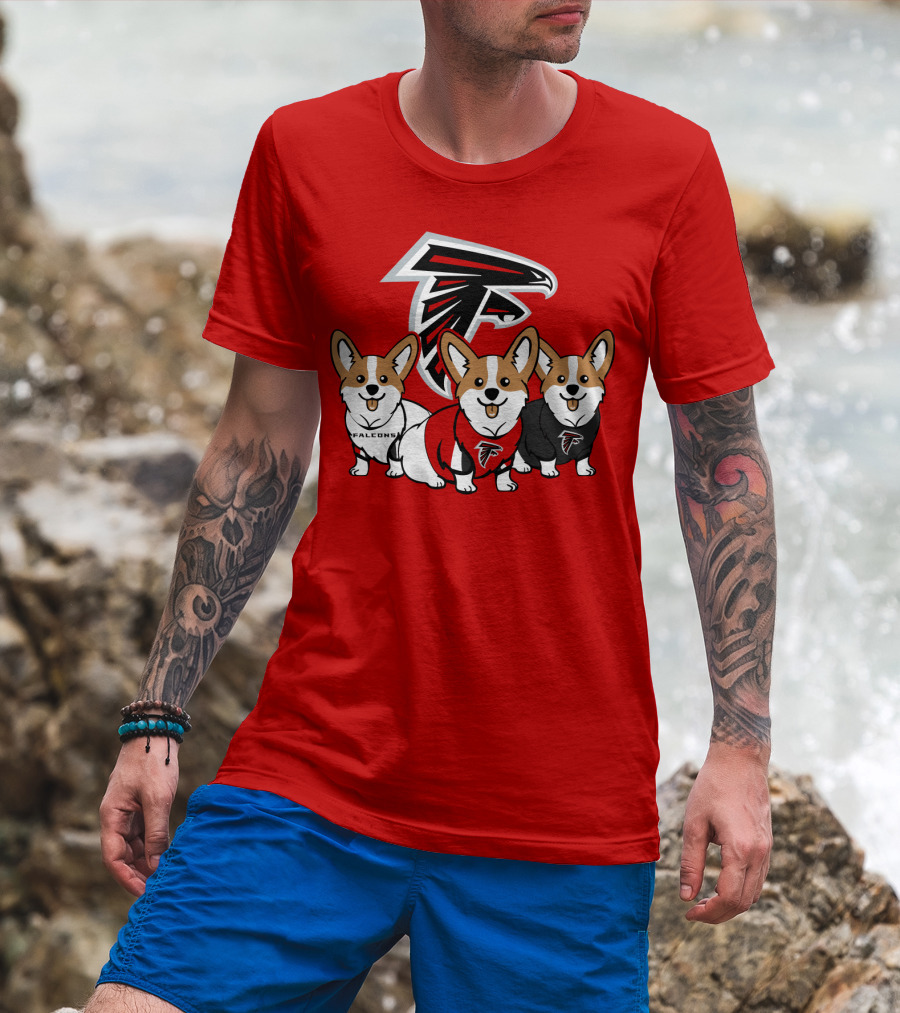 Atlanta Falcons Corgi T-Shirt
