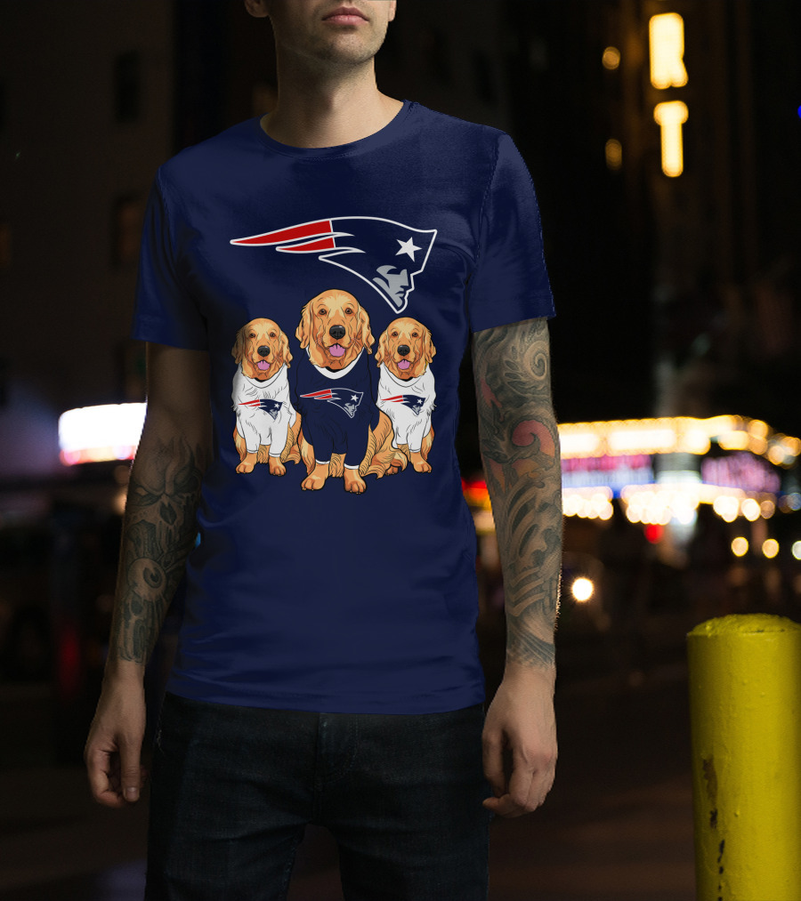 Patriots Logo Golden Retrievers T-Shirt
