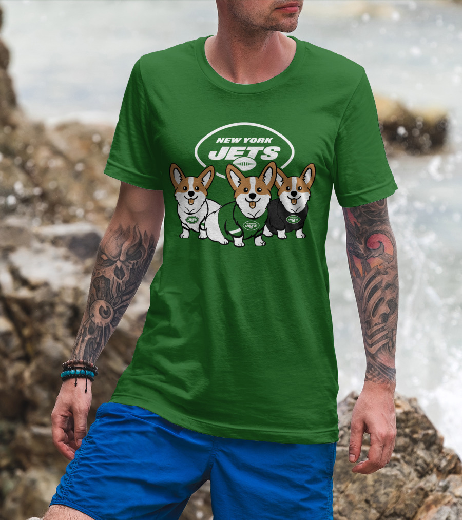 New York Jets Corgi T-Shirt