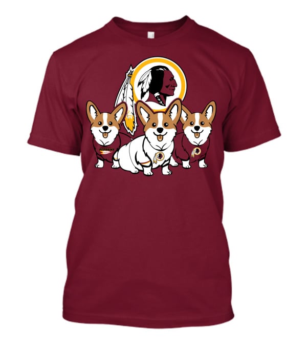 Redskins Corgis Trio Washington Football Team T-Shirt