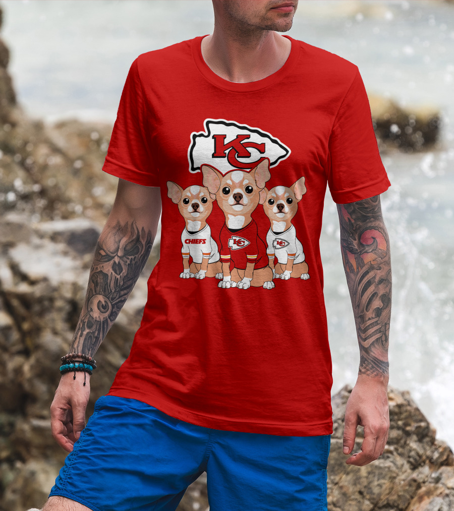 Kansas City Chiefs Chihuahuas T-Shirt