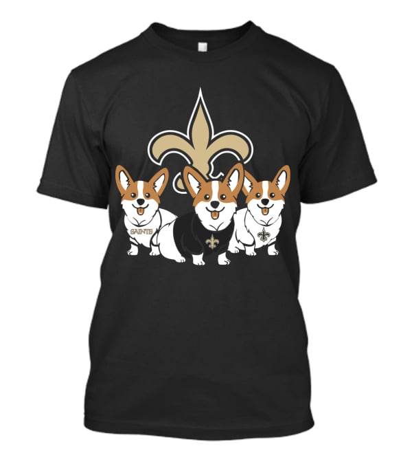  New Orleans Saints Corgi T-Shirt
