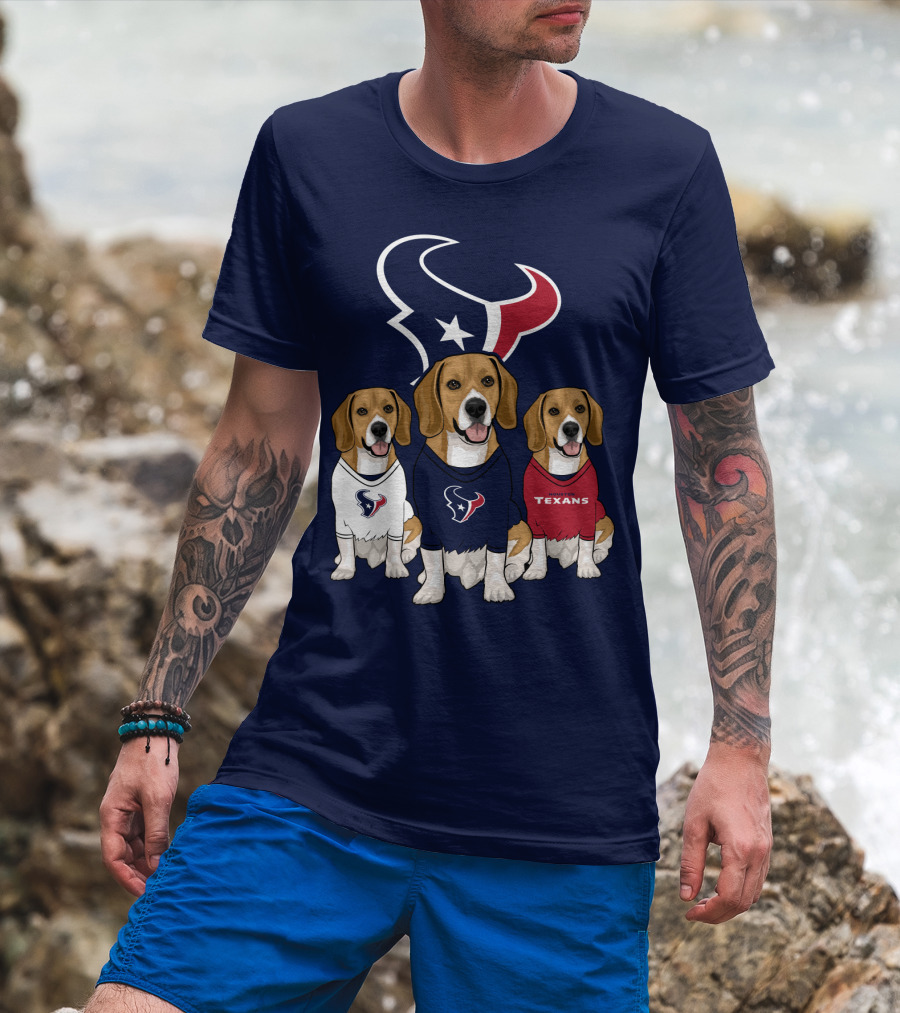 Houston Texans Beagle Trio T-Shirt