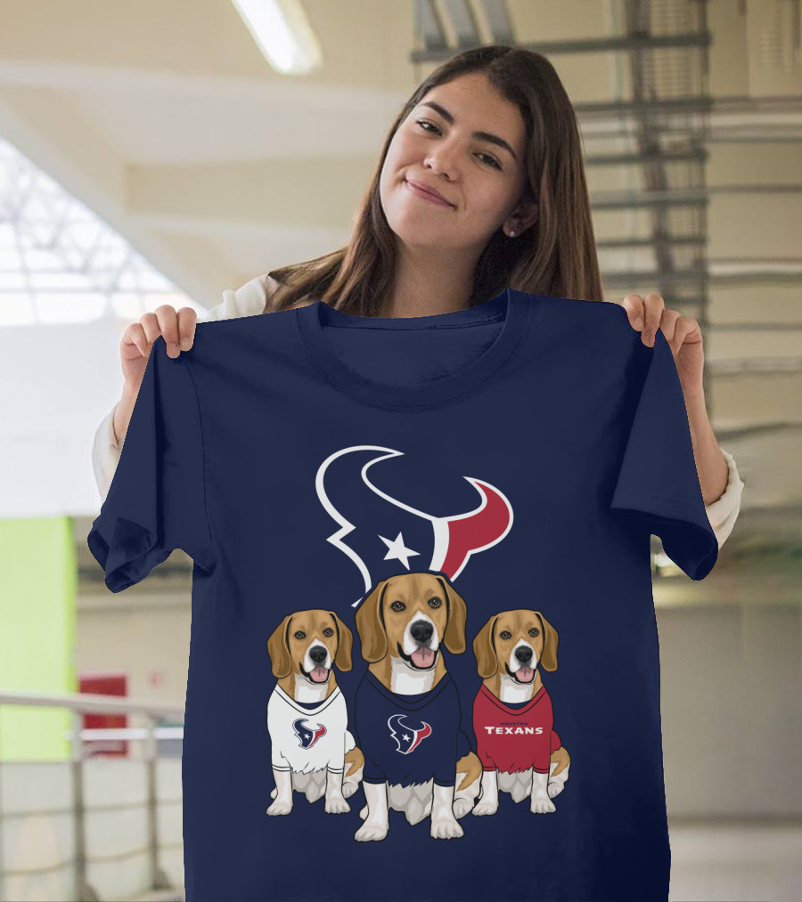 Houston Texans Beagle Trio T-Shirt