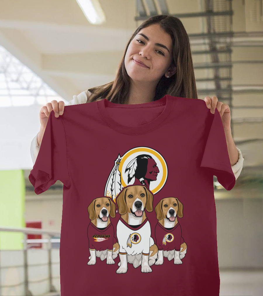 Washington Football Team Beagle Trio T-Shirt