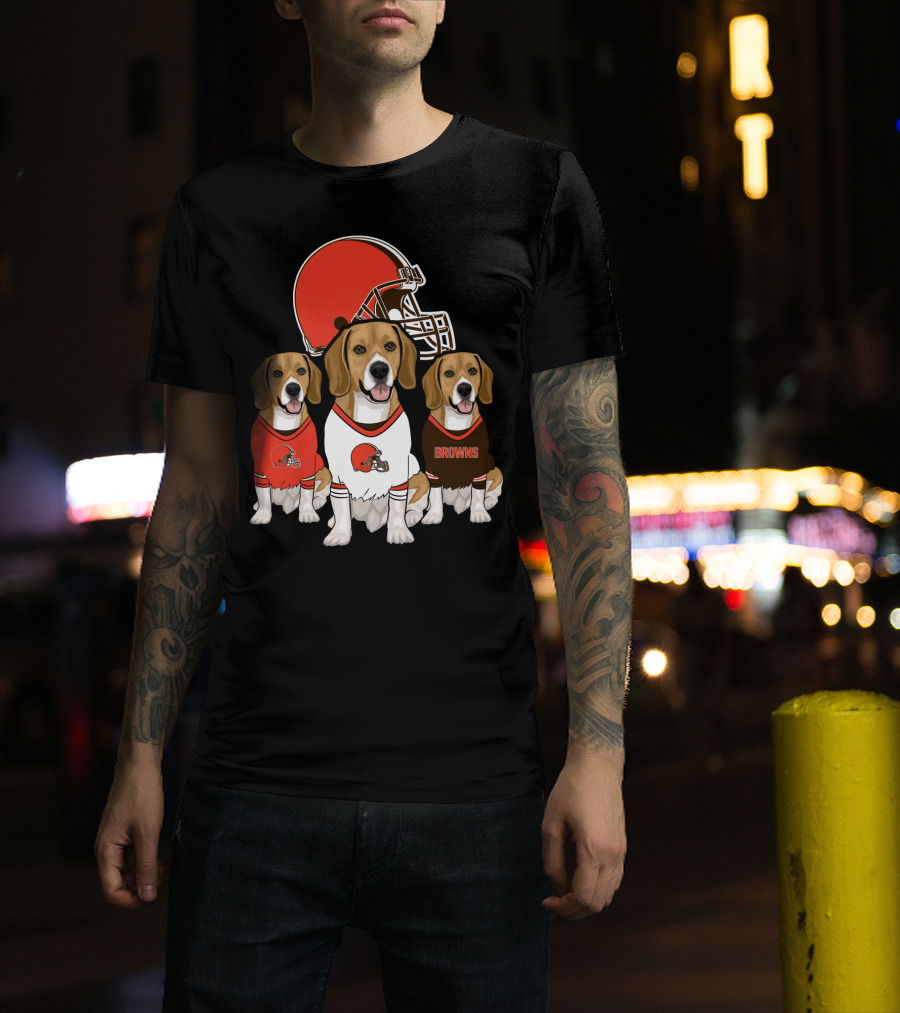 Cleveland Browns Beagles T-Shirt