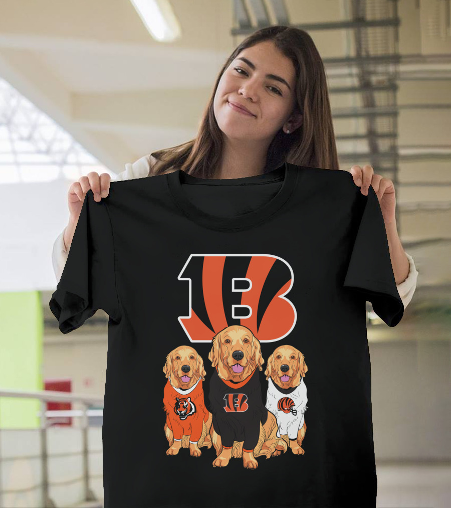 Cincinnati Bengals Beagle Dog Trio T-Shirt