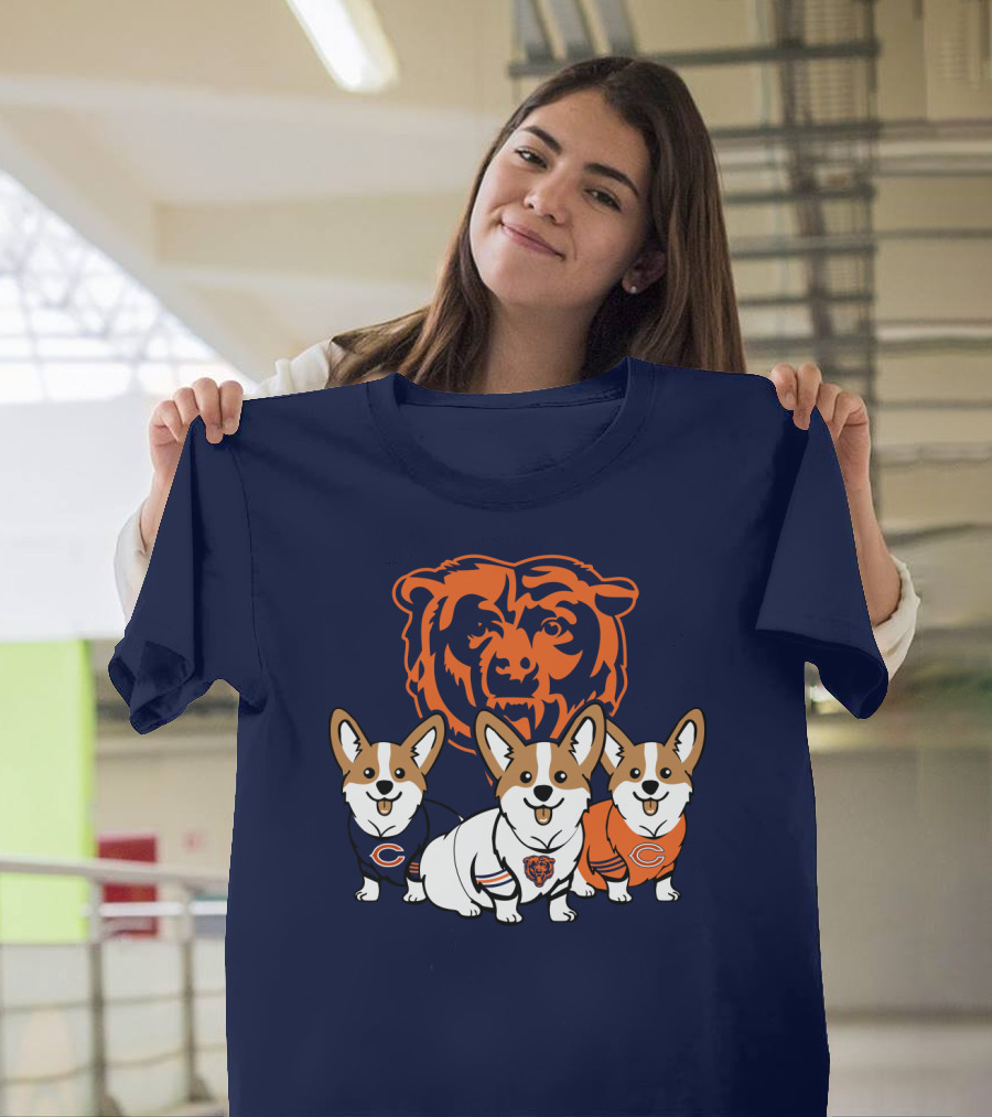 Chicago Bears Corgi T-Shirt