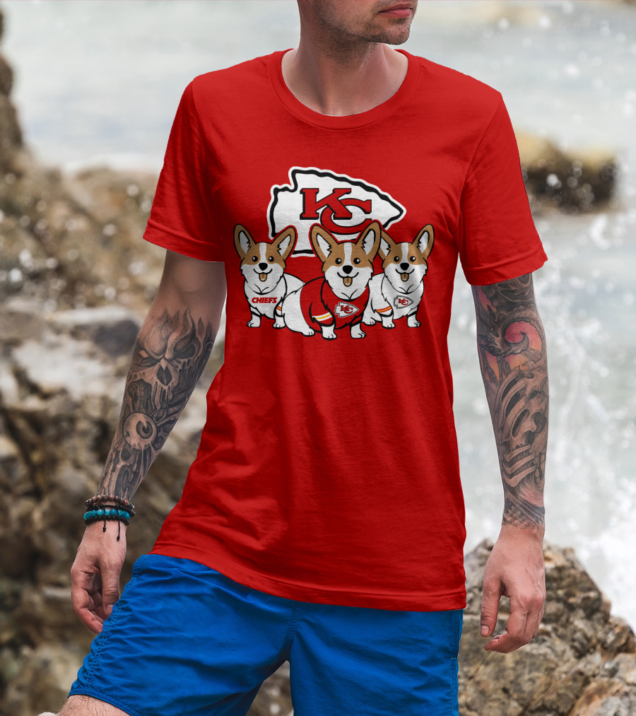 Kansas City Chiefs Corgi T-Shirt