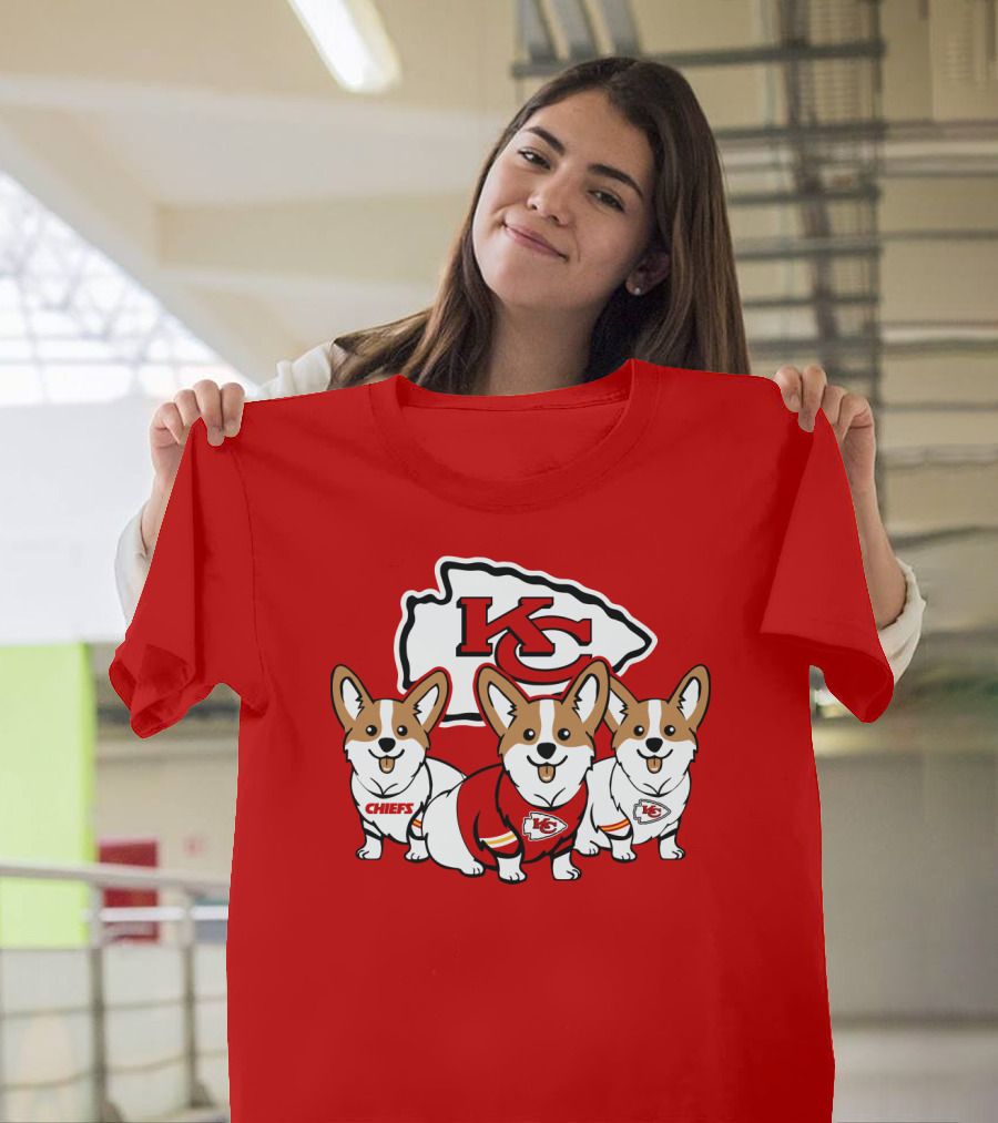 Kansas City Chiefs Corgi T-Shirt