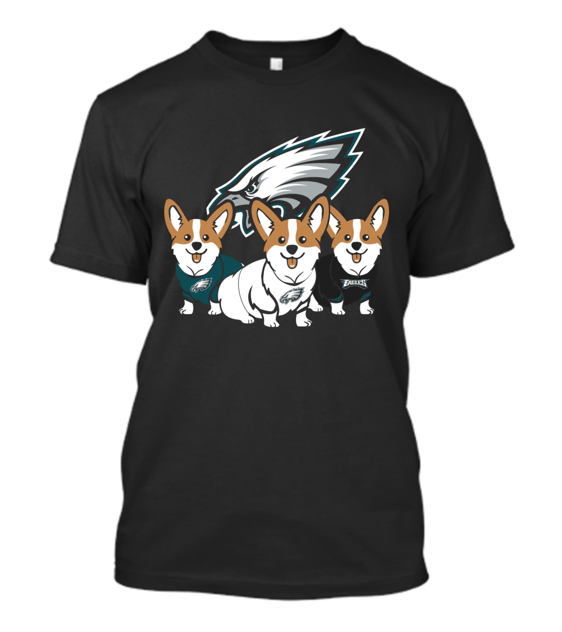 Philadelphia Eagles Corgi Trio T-Shirt