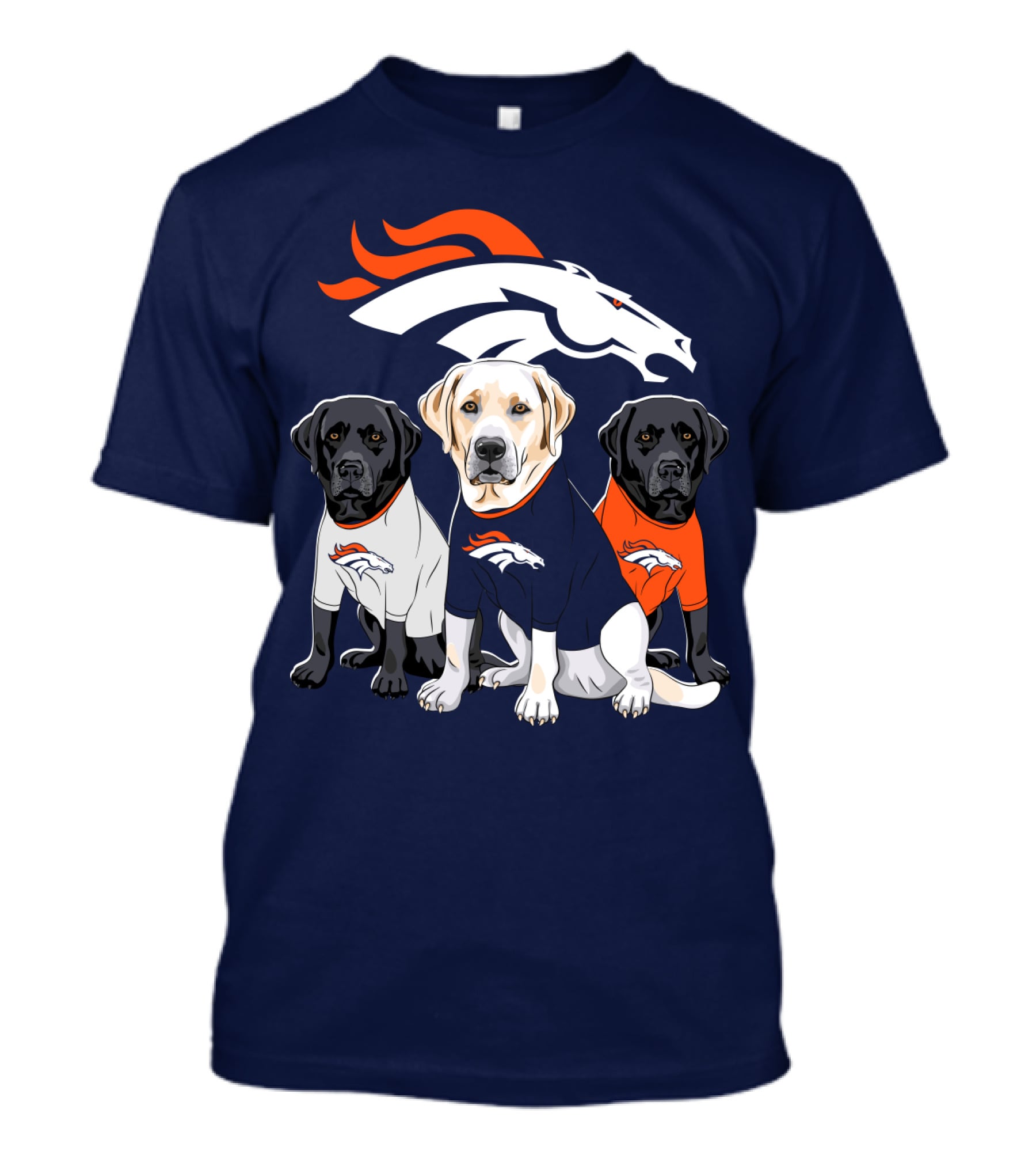 Denver Broncos Labrador Retriever T-Shirt