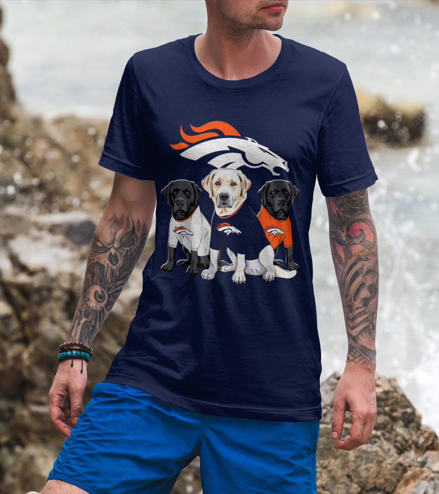 Denver Broncos Labrador Retriever T-Shirt