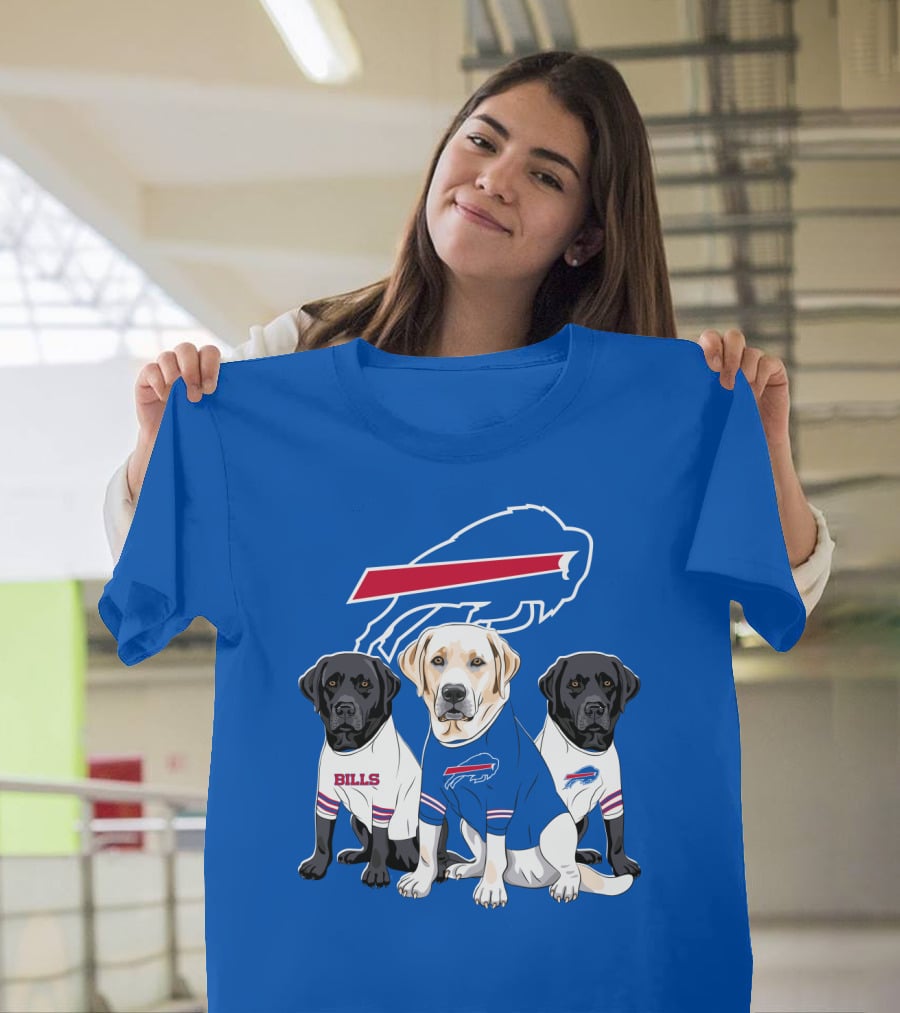 Buffalo Bills Labrador Retriever Trio T-Shirt