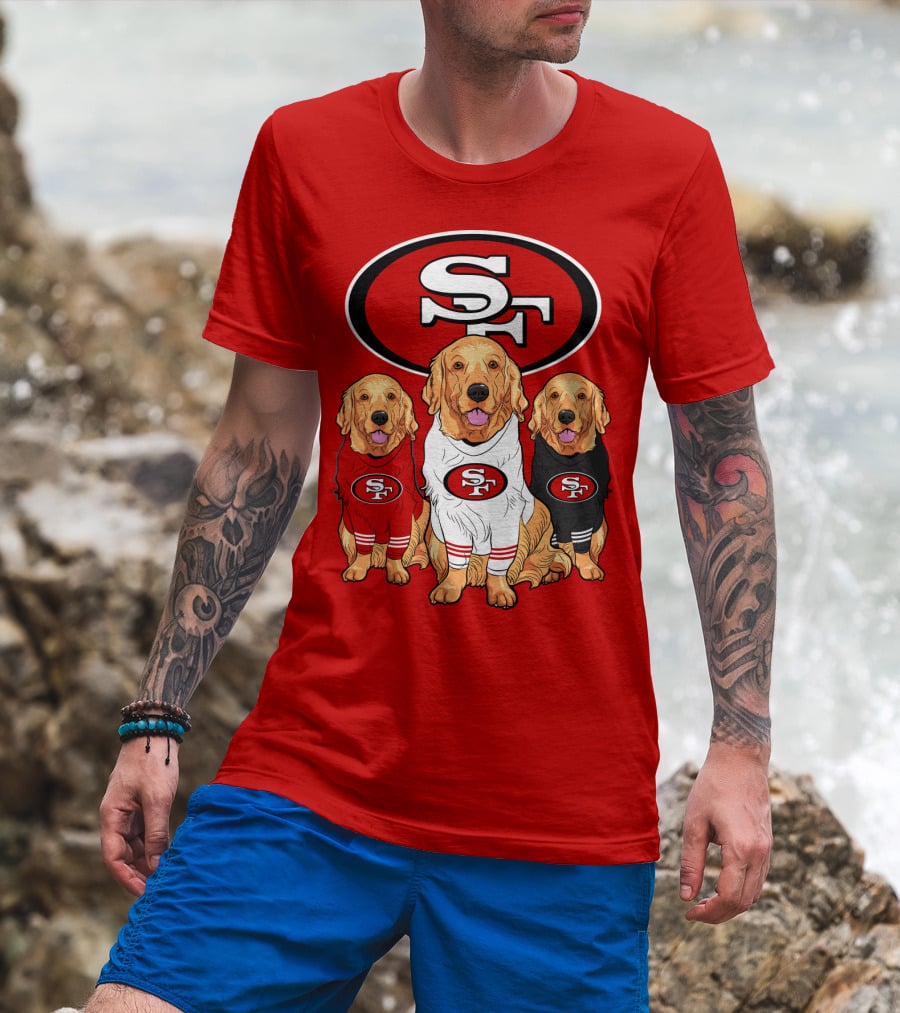 San Francisco 49ers Golden Retrievers T-Shirt