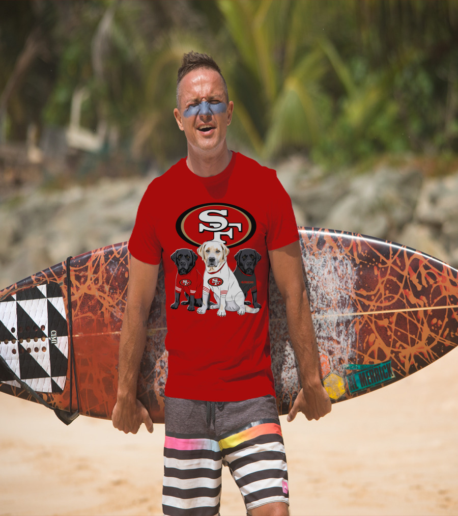 San Francisco 49ers Labrador Retriever Trio T-Shirt