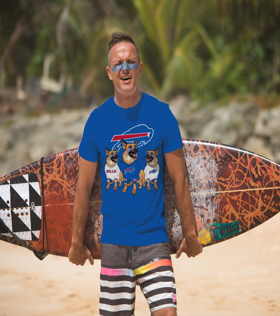 Buffalo Bills German Shepherd Trio T-Shirt