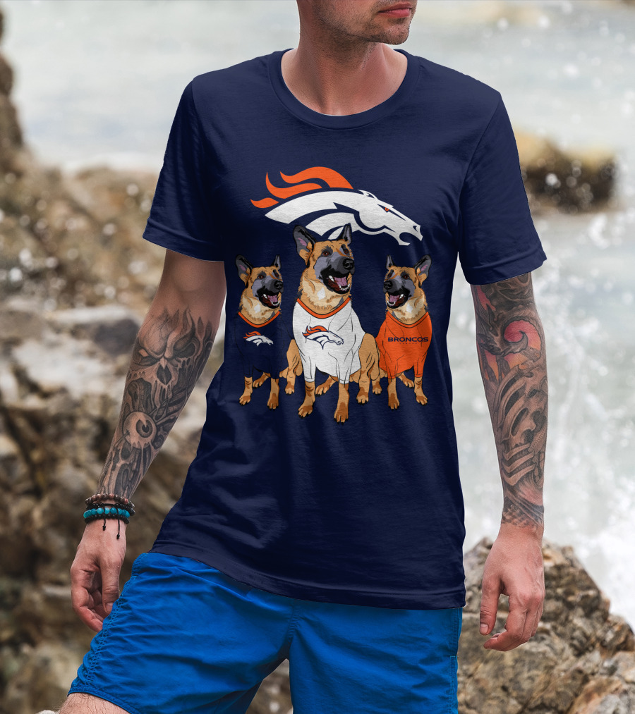Broncos German Shepherds Trio T-Shirt