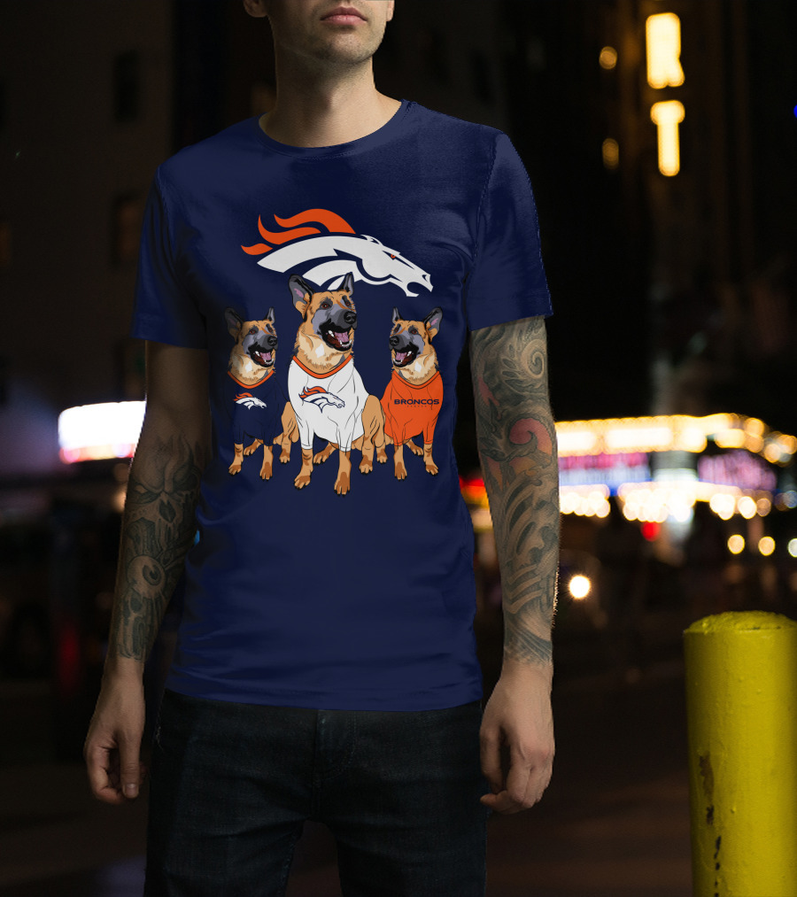 Broncos German Shepherds Trio T-Shirt