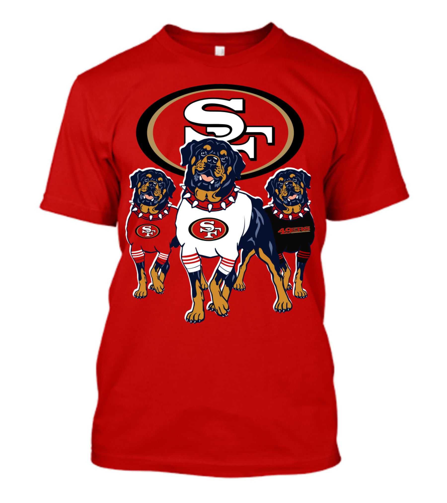 San Francisco 49ers Rottweiler Trio T-Shirt