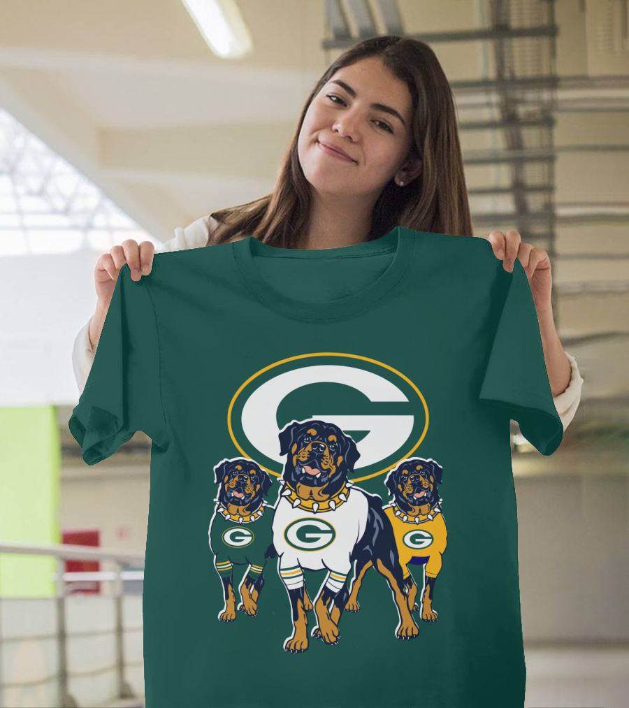 Green Bay Packers Rottweiler T-Shirt