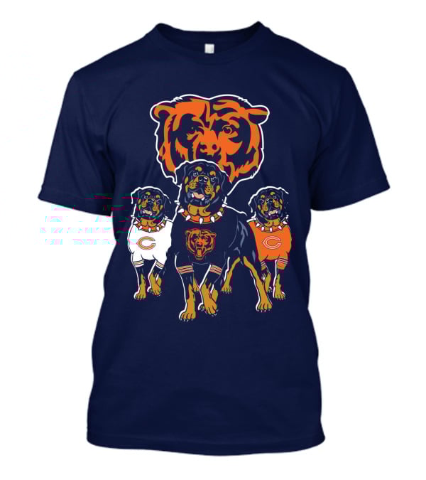 Chicago Bears Rottweiler Dog T-Shirt