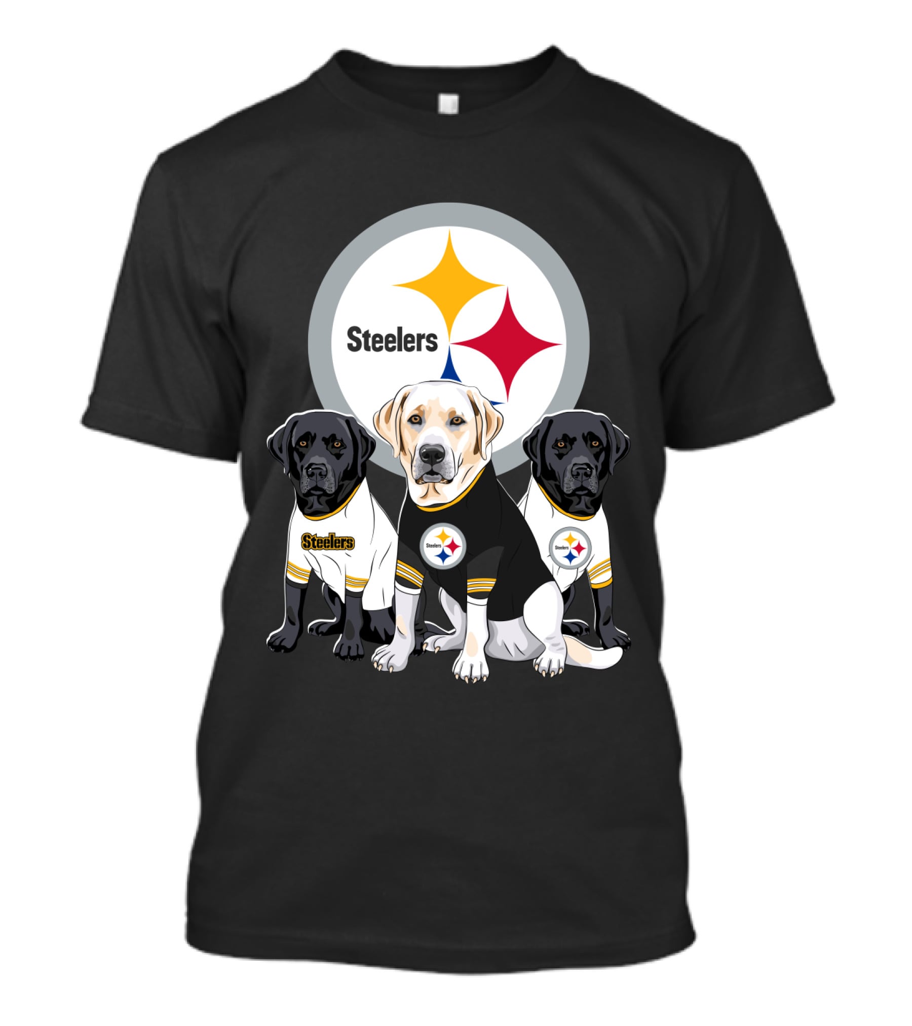 Steelers Labrador Trio T-Shirt