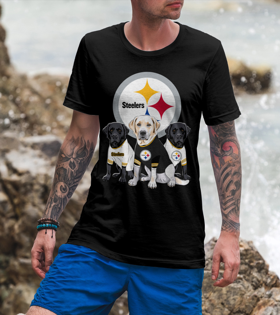 Steelers Labrador Trio T-Shirt