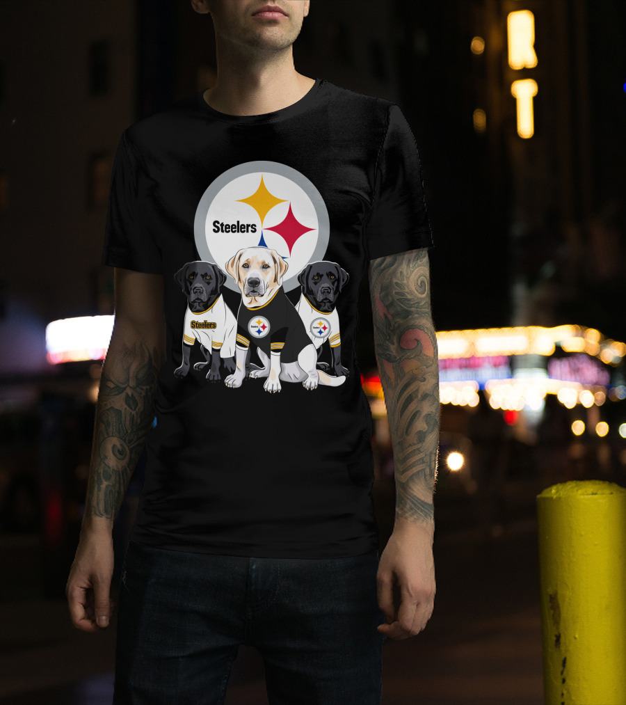 Steelers Labrador Trio T-Shirt
