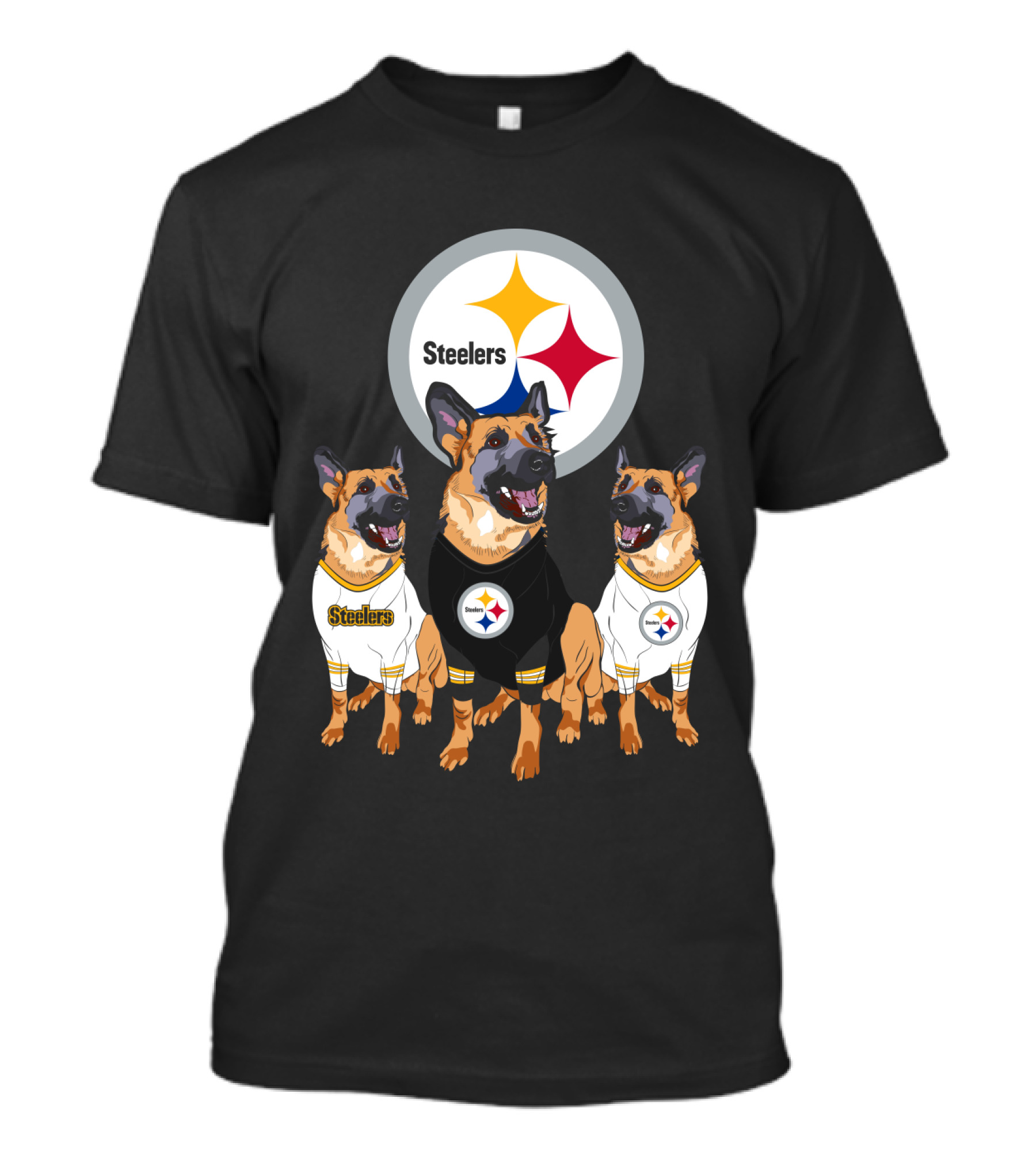 Steelers German Shepherd Trio T-Shirt