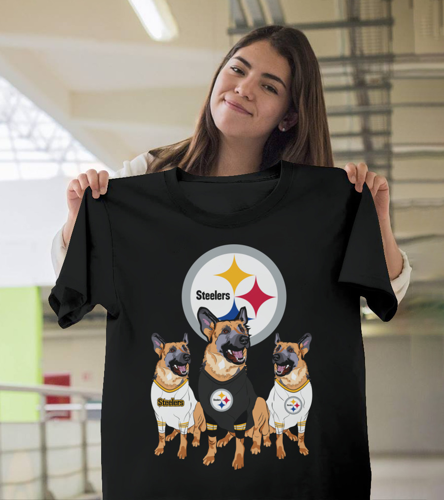 Steelers German Shepherd Trio T-Shirt